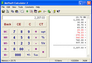 Moffsoft Calculator screenshot